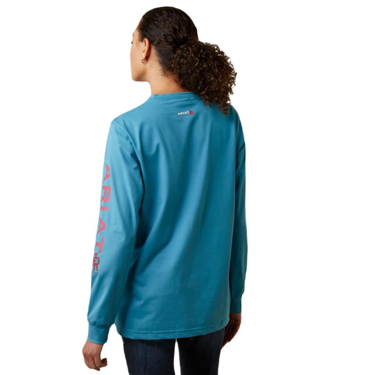 Ariat Women's FR Stretch Logo TShirt in Teal